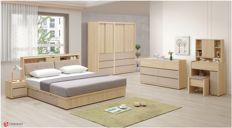 芋金香化妝台(含椅)